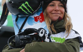 Обладательница золотой медали в дисциплине сноуборд Джейми Андерсон на олимпиаде в Сочи 2014 год