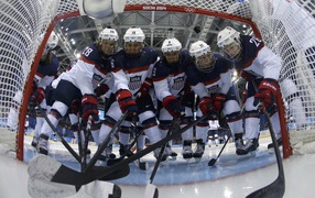 Hockey America team silver medal in Sochi 2014