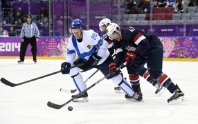 Holders of Finnish hockey bronze medal at the Olympic Games in Sochi