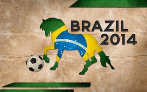 Лошадь с мячoм на Чемпионате мира по футболу в Бразилии 2014