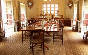 Interior large dining room