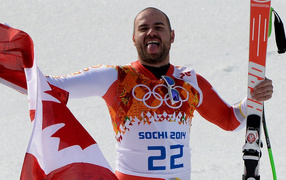 Jan Hudec of Canada's bronze medal at the Olympic Games in Sochi