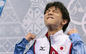 Японский фигурист Юдзуру Ханю на олимпиаде в Сочи