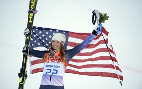 Джулия Манкусо американская лыжница бронзовая медаль на олимпиаде в Сочи