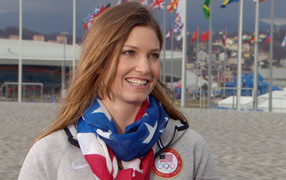 Джулия Манкусо из США бронзовая медаль на олимпиаде в Сочи