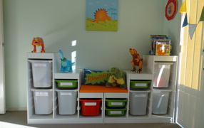 Keeping toys in the children's room