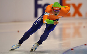 Кун Вервей из Нидерландов серебряная медаль на олимпиаде в Сочи 2014 год