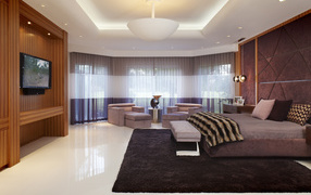 Большая просторная спальня