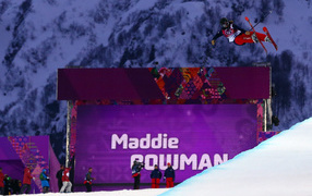 Maddie Bowman of the U.S. gold medal at the Olympic Games in Sochi 2014