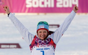 Майкен Касперсен Фалла норвежская лыжница обладательница золотой медали