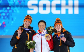Margot Boer Dutch speed skater at the Olympics in Sochi