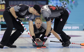 Men's Curling Team Canada won the gold medal in Sochi
