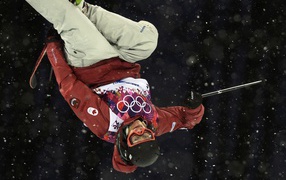 Michael Riddle of Canada's silver medal at the Olympic Games in Sochi 2014