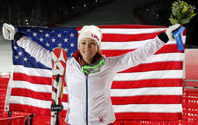 Mikaela Shiffrin of the U.S. gold medal in Sochi 2014