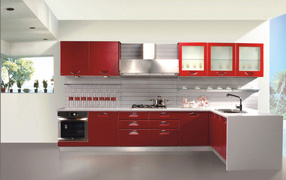 Современная светлая кухня