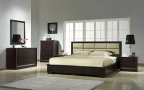 Современная стильная спальня