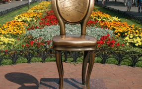Памятник Ильфу и Петрову Одесса