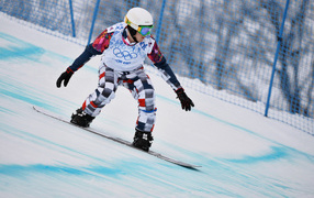 Николай Олюнин российский сноубордист обладатель серебряной медали в Сочи