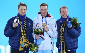 Норвежский лыжник Ола Виген Хаттестад на олимпиаде в Сочи