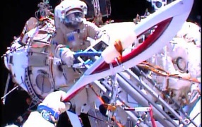 Олимпийский огонь на МКС в Сочи 2014