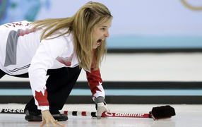 Обладательницы золотой медали в керлинге канадская женская сборная