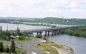 Paton Bridge in Kiev
