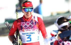 Польская лыжница Юстина Ковальчик в Сочи
