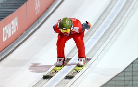 Польский лыжник Камил Стох обладатель золотых медалей