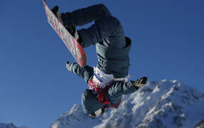 Переворот на соревнованиях по сноуборду на Олимпиаде в Сочи