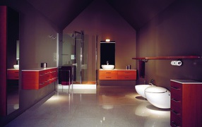 Романтическая атмосфера в ванной