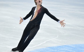 Российский фигурист Евгений Плющенко на олимпиаде в Сочи