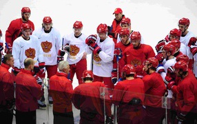 Russian national hockey team at the Olympics in Sochi