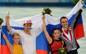 Российские фигуристы Федор Климов и Ксения Столбова на олимпиаде в Сочи