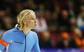 Обладатель серебряной медали голландский конькобежец Кун Вервей на олимпиаде в Сочи