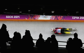 Обладательница серебряной медали в дисциплине санный спорт Татьяна Хюфнер из Германии