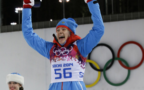 Обладательница серебряной медали в дисциплине биатлон Ольга Вилухина из России