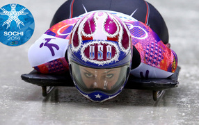 Обладательница серебряной медали в дисциплине скелетон Ноэль Пикус-Пэйс на олимпиаде в Сочи