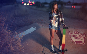 Скейтер девушка