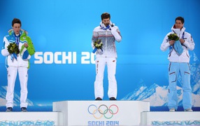 Словацкий прыгун с трамплина Петер Превц обладатель серебряной и бронзовой медали