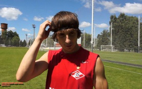 Нападающий Спартака Павел Яковлев