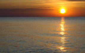 Sunset over the Black Sea Odessa