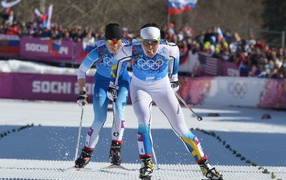 Swedish skier Charlotte Kalla gold and two silver medals in Sochi 2014