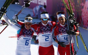 Swedish skier Charlotte Kalla in Sochi