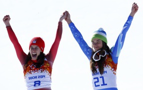 Доминик Гизин швейцарская лыжница 