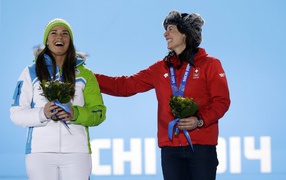 Швейцарская лыжница Доминик Гизин в Сочи