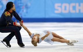 Татьяна Волосожар и Максим Траньков российские фигуристы золотые медалисты в Сочи