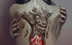 Татуировка в форме дракона