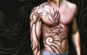Tattoo pattern on the torso