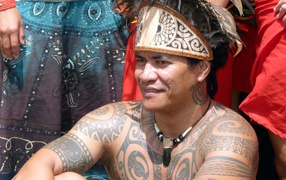 Tattoos Polynesian leader