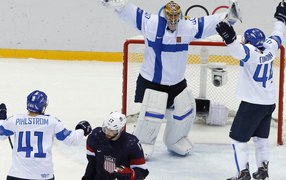 Team Finland hockey bronze medal at the Olympic Games in Sochi